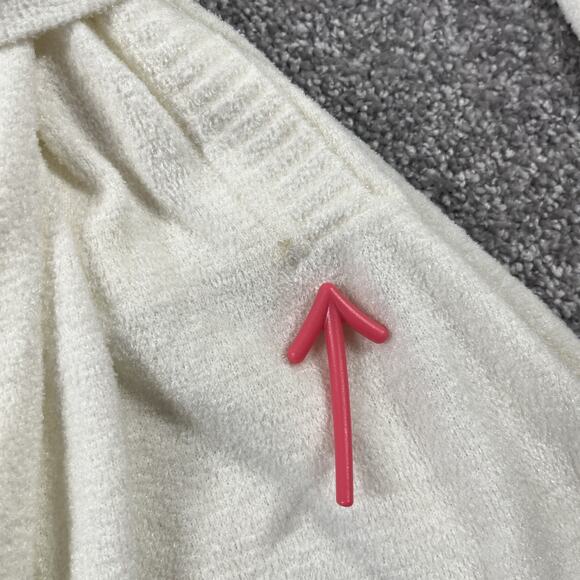 Barefoot Dreams Sweater Womens Small Wrap Pockets Cozychic Ultra Lite Ivory - Picture 10 of 16